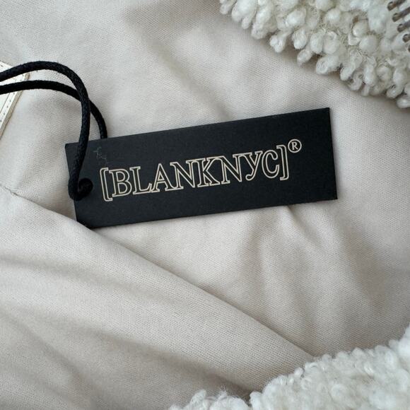 BlankNYC Bear Hug Acid Wash Denim & Cream Sherpa Jacket Winter NEW Size XSmall - Picture 10 of 14